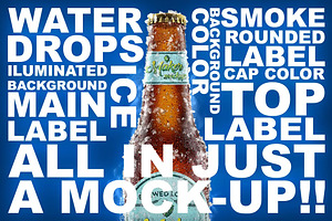 Beer Bottle Mockup, a Product Mockup by Bruno's Shop