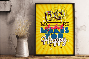 4 Motivational Typography Poster