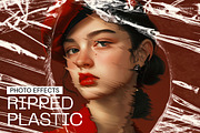 Ripped Plastic Photo Effect, a Layer Style Add-On by dokudokunomi (Thumbnail 1 of 4)
