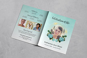 Teal & Gold Funeral Progam Template, a Templates & Theme by Studio Reena (Thumbnail 6 of 8)