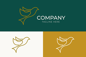 Abstract Illustration Bird Fly Logo, a Branding & Logo Template by Signatoro