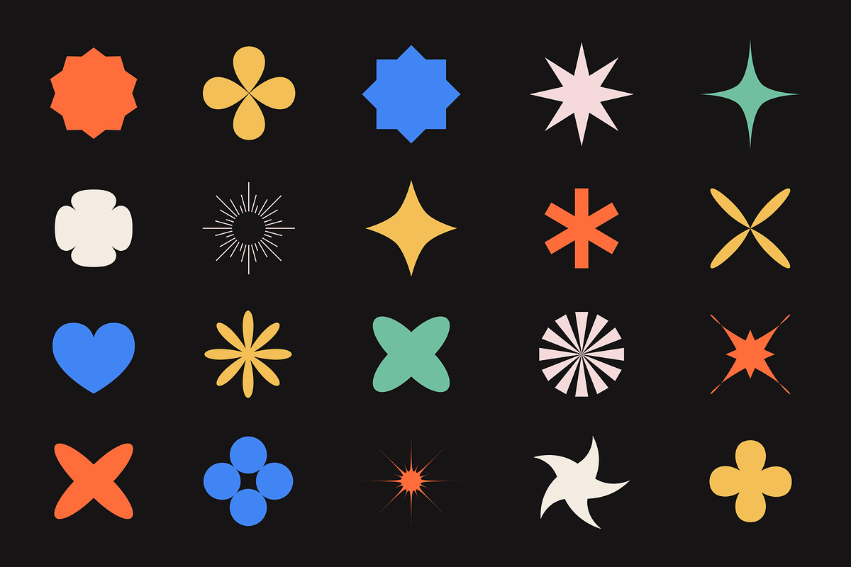 Retro geometric shapes. 120 elements, an Object Graphic by Getalo Viktoriia (Photo 5 of 9)