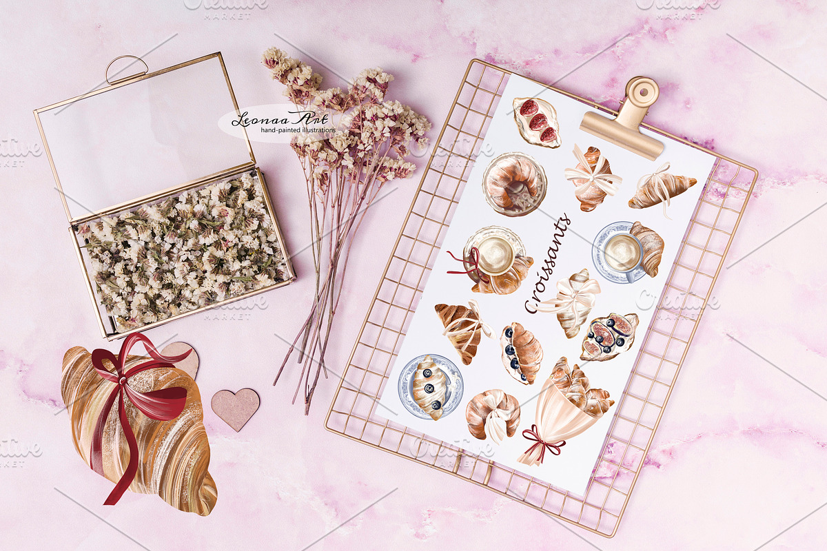 Croissants PNG Clipart, an Object Illustration by Leonaa art (Photo 6 of 10)