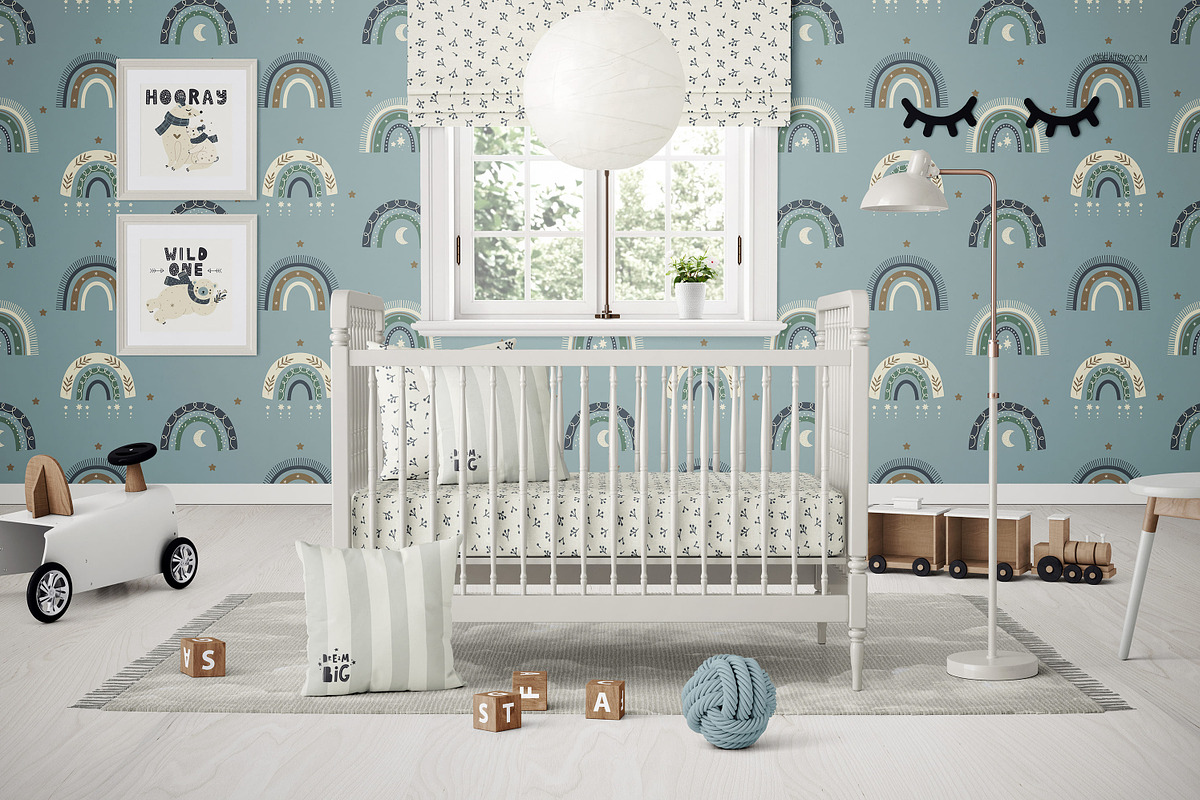 Baby Crib Nursery Mockup Collection, a Household Mockup by creatsy5 (Photo 11 of 22)
