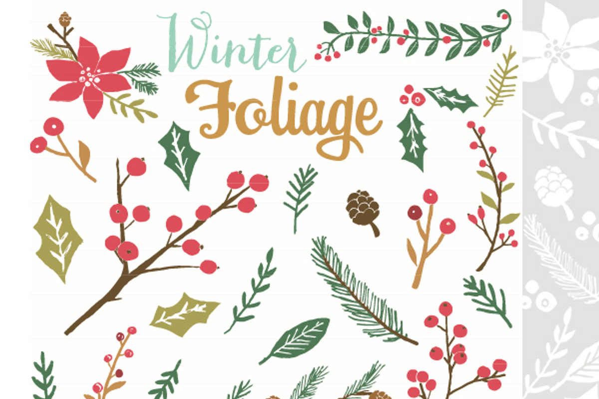 Winter Foliage EPS, an Illustration by sabinar