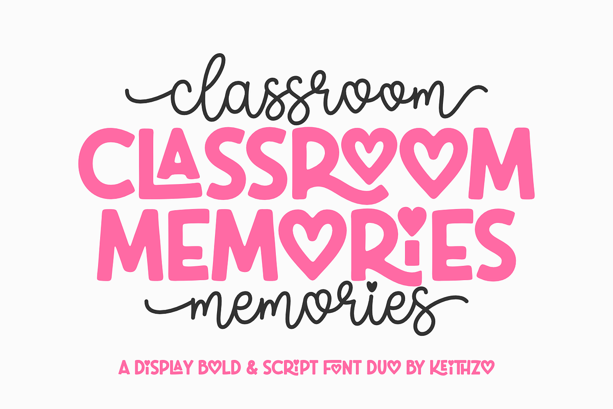 Classroom Memories - Font Duo, a Handwritten Font by Keithzo (Photo 1 of 11)