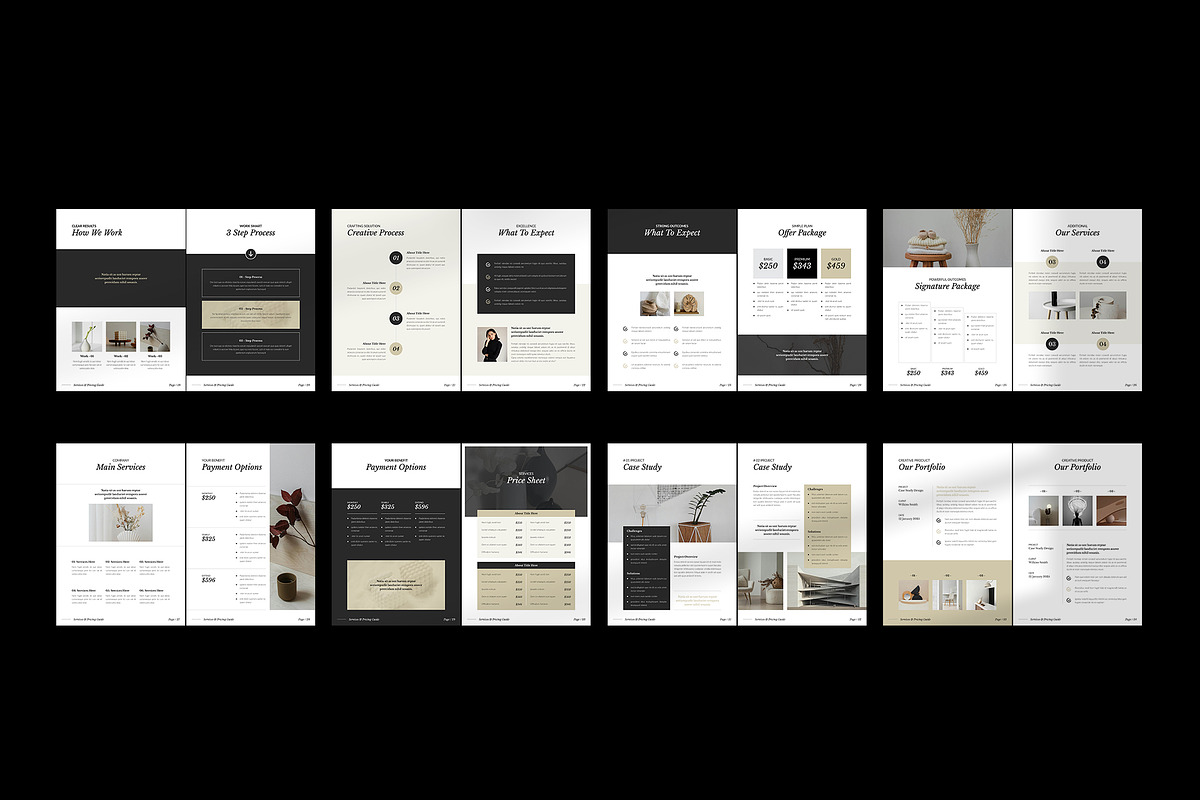 Services & Pricing Guide CANVA, a Brochure Template by TemplateFolio-Shop (Photo 18 of 20)