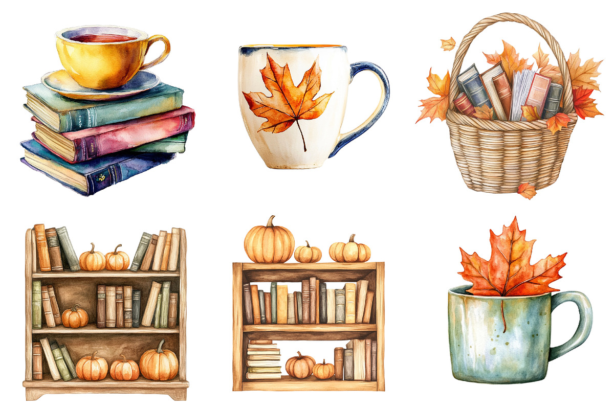 Fall Reading Nook Clipart, an Illustration by CitraGraphics (Photo 2 of 5)