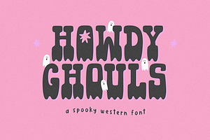 Howdy Ghouls | Halloween Font, a Handwritten Font by KA Designs