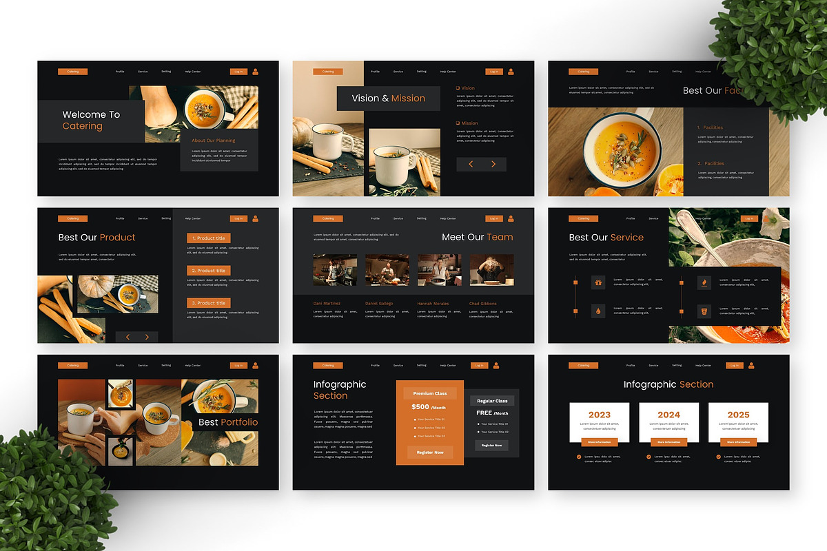 Catering - Food Keynote, a Presentation Template by Deepslide Studio (Photo 2 of 6)