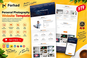 Creative Developer Portfolio Website, a Bootstrap Template by Themeplaza