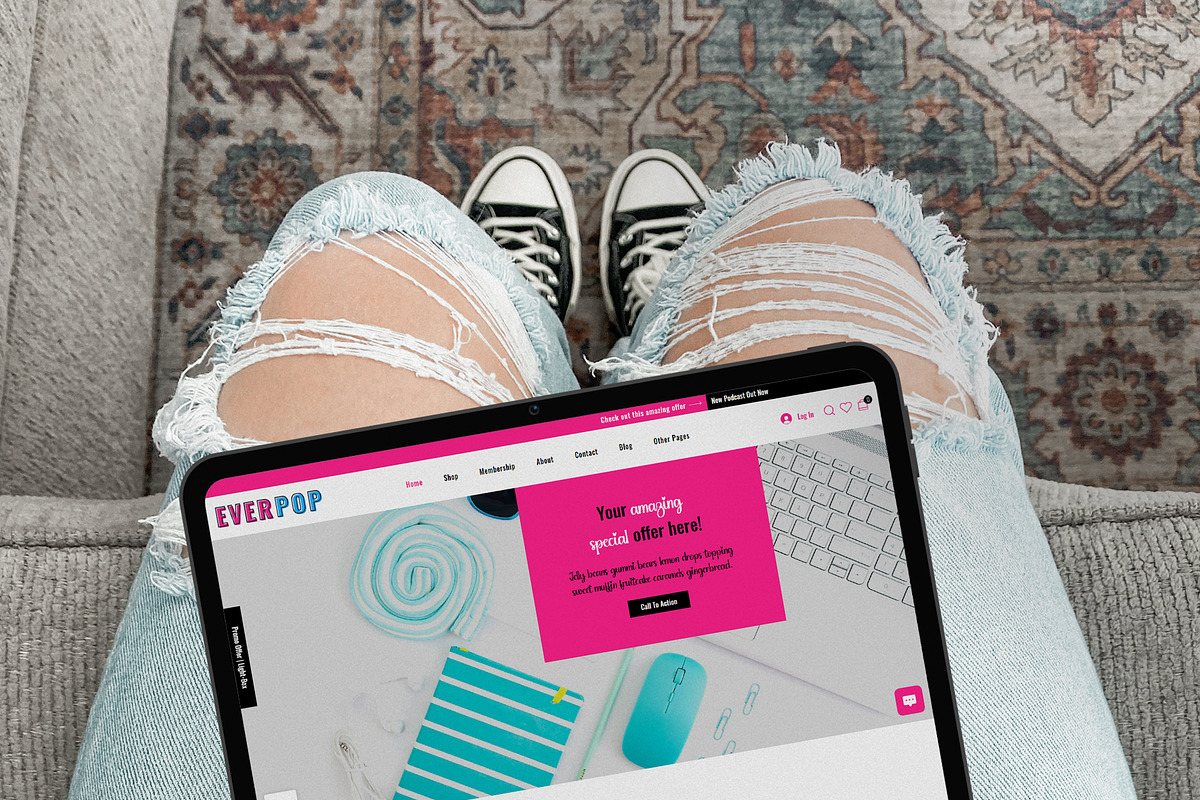 EverPop Wix Website Template, a Wix Template by Girl Boss From Home (Photo 6 of 6)