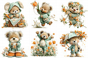 Spring Teddy Bear Illustration Bundl, an Illustration by Daily.Designs (Thumbnail 3 of 8)