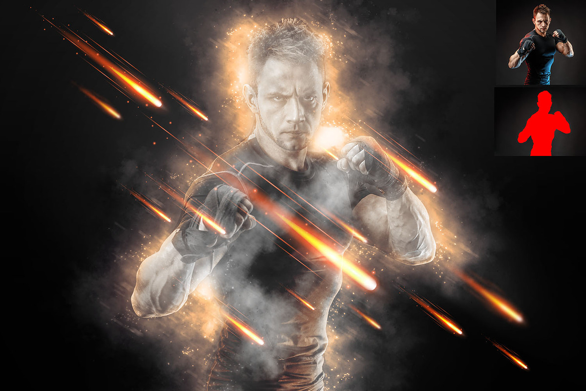 Burn Spark Effect Photoshop Action, a Brushes & More by MRI STUDIO (Photo 3 of 13)