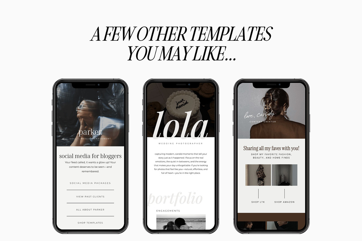Showit Instagram Links Page Template, a Landing Page Template by Blush Created (Photo 15 of 15)