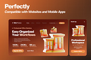 Office Tools 3D Icon Pack, an Object 3D Model by Haps Space (Thumbnail 3 of 4)