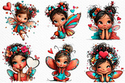 Valentines Fairy Clipart, an Illustration by Craft Nest (Thumbnail 5 of 11)