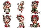 Funny Christmas Grandma PNG, an Illustration by Craft Nest (Thumbnail 3 of 11)