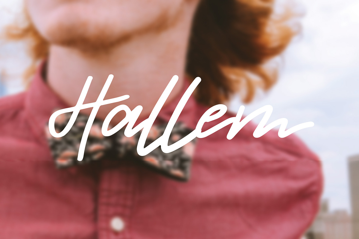 hallem font preview 5