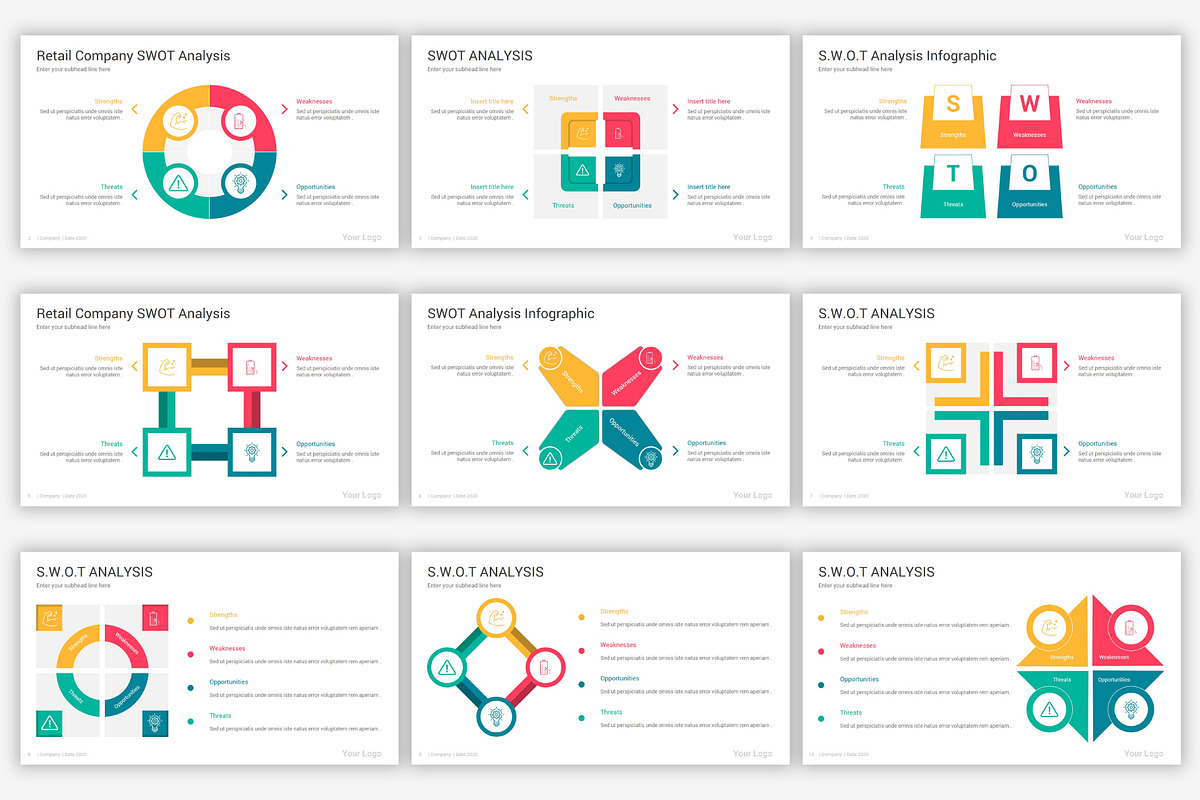 Swot analysis Google Slides Diagrams, a Presentation Template by SlideOne