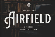 AIRFIELD - Vintage Typeface, a Serif Font by Havinkpen (Thumbnail 1 of 8)