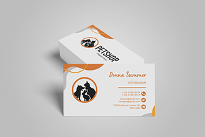 Pet Shop Business Card Design