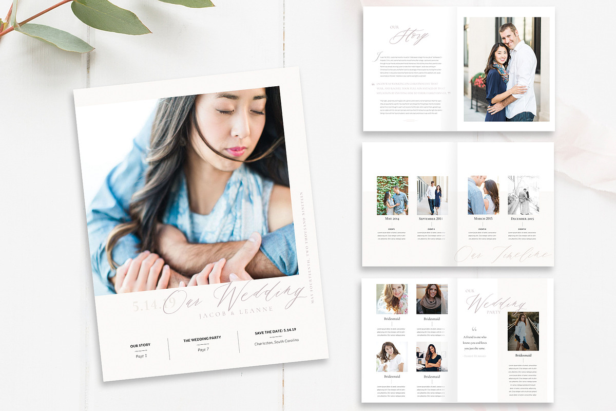Save the Date Wedding Magazine, a Magazine Template by By Stephanie Design (Photo 1 of 8)