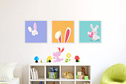 3 Size Posters Mock-up ( Kids Room ), a Product Mockup by ISDESIGN (Thumbnail 6 of 6)