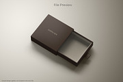 Square Rigid Slim Drawer Box Mockup, a Packaging Mockup by Sheikhadesign (Thumbnail 6 of 11)