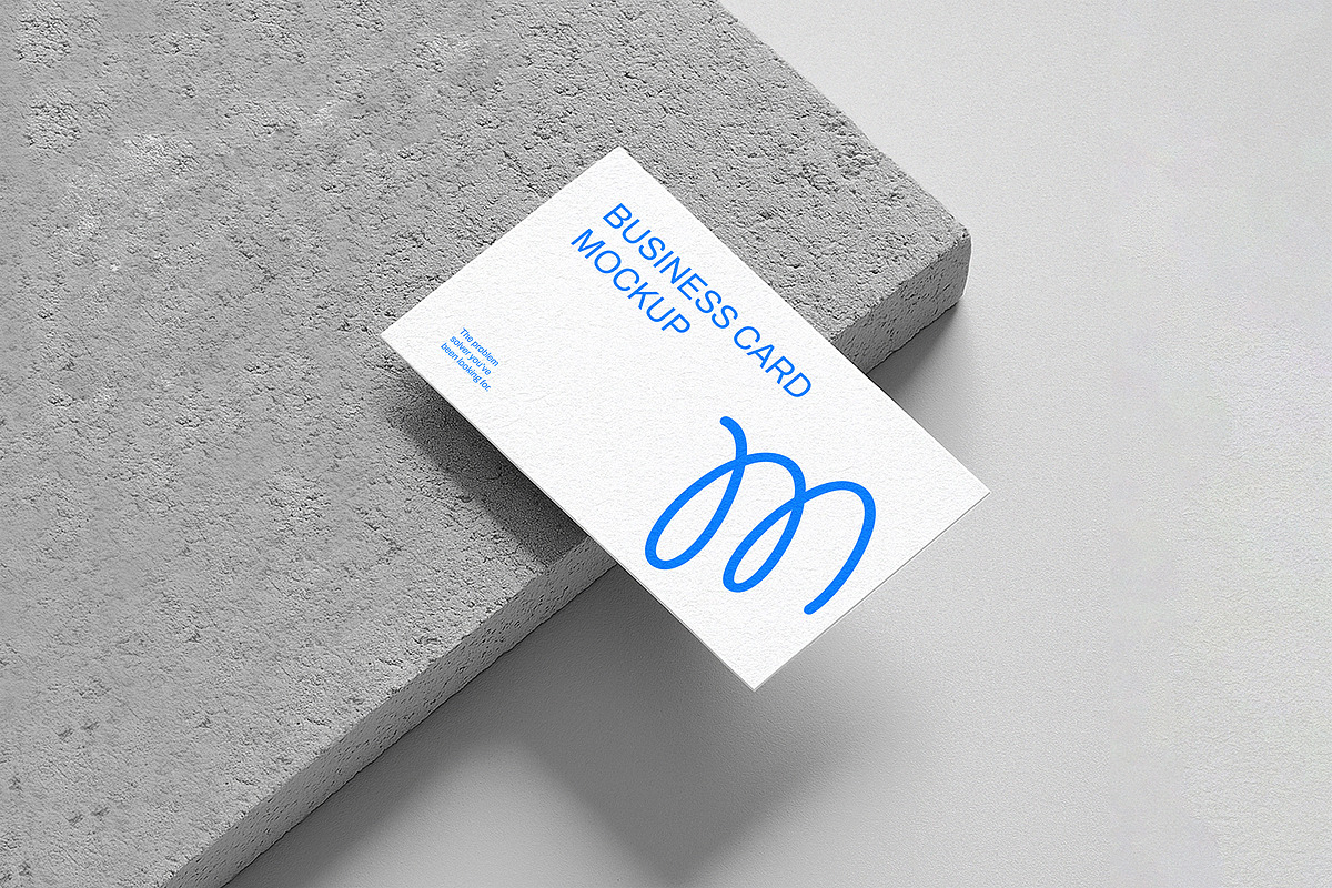 Minimal Business Card Mockup, an Advertising Mockup by Templeste (Photo 1 of 2)