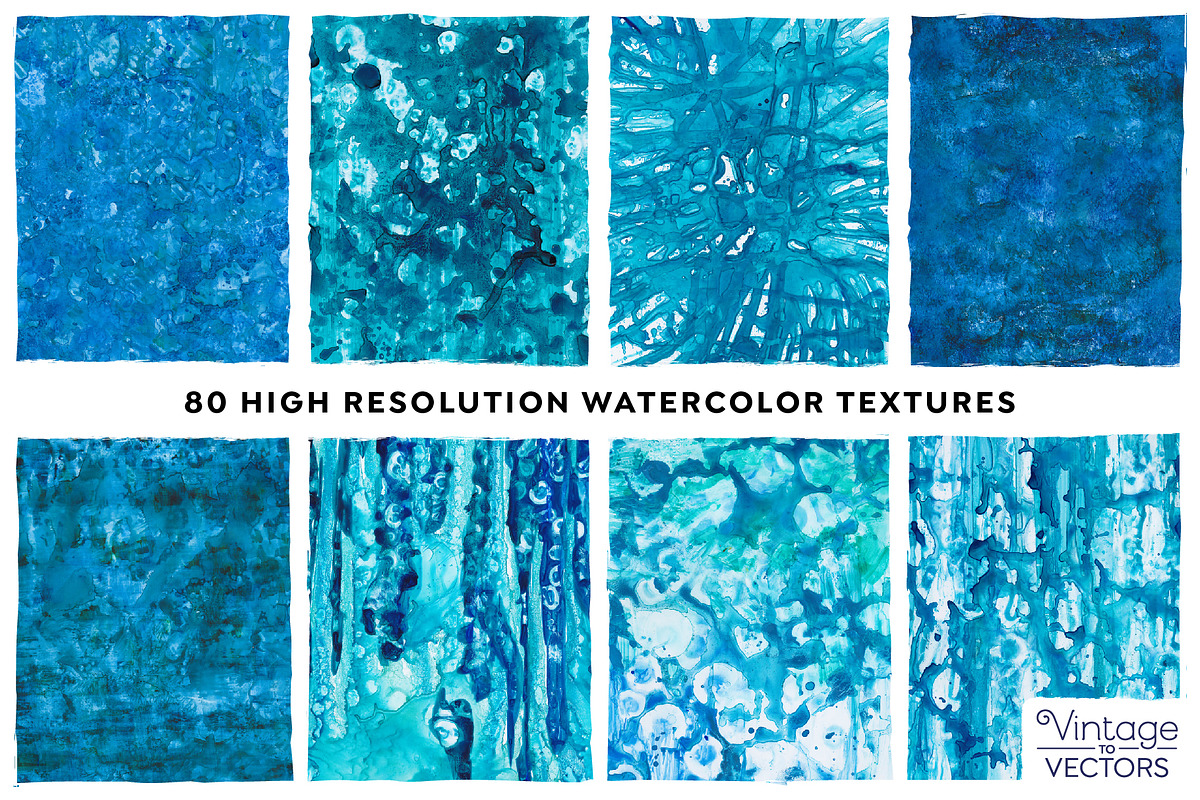 ICICLE BLUE Watercolor Texture Set, a Texture Graphic by Vintage To Vectors (Photo 10 of 16)