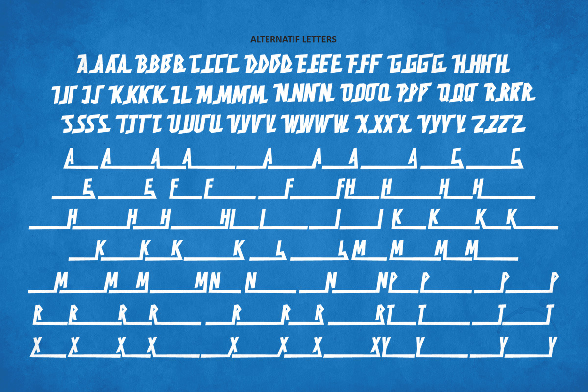 HARDLINERS - Extreme Games Font, a Font by HIRO.std (Photo 11 of 15)