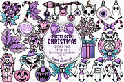 Pastel & Spooky Christmas Patterns, a Pattern Graphic by Sonch' s Curiosities (Thumbnail 1 of 4)