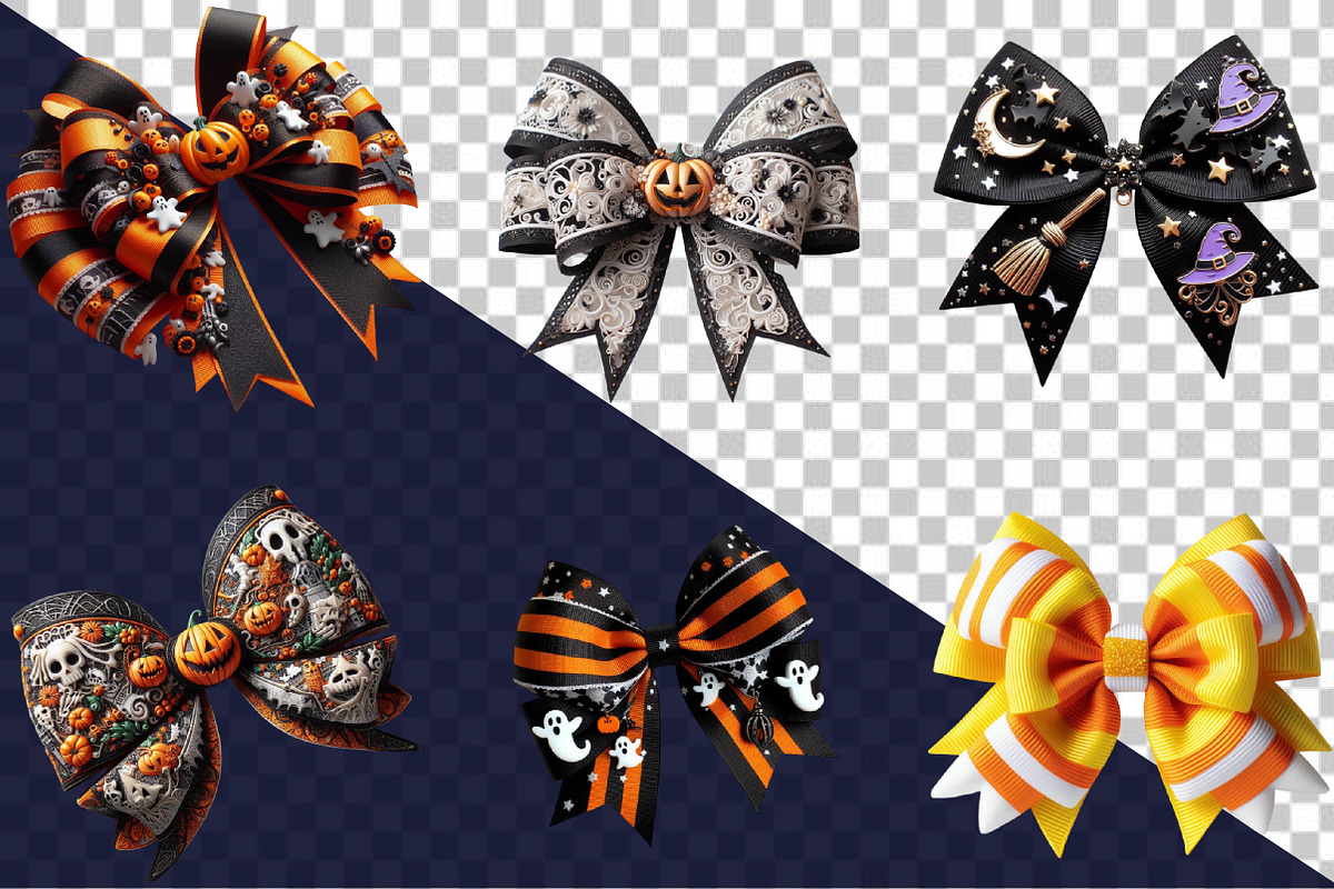 Halloween Coquette Bow Sublimation C, an Illustration by SVGArt (Photo 4 of 8)