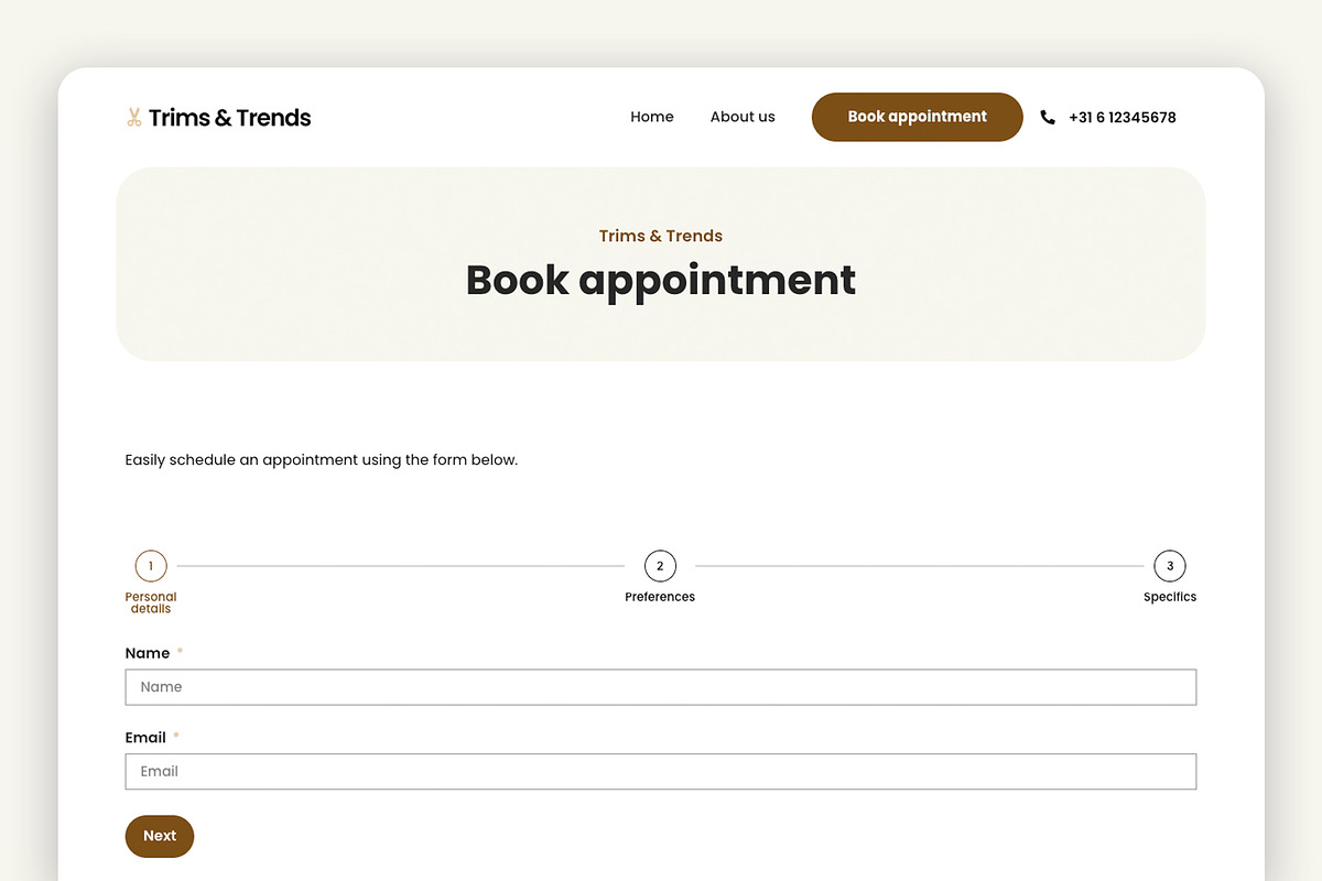 Trims & Trends - Elementor Pro Kit, a WordPress Template by DidentityNL (Photo 5 of 6)