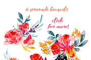 Melania - watercolor floral set, an Illustration by Charushella (Thumbnail 3 of 5)