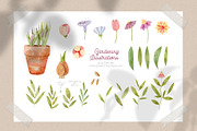 Gardening Tools Clipart, a Decorative Illustration by Julia M. Watercolor (Thumbnail 8 of 11)