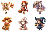 Bewitching Autumn Doll Clipart, an Illustration by Daily.Designs (Thumbnail 3 of 4)