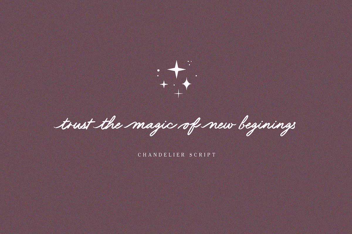 Chandelier Script Font, a Script Font by ReveryWorks (Photo 11 of 15)