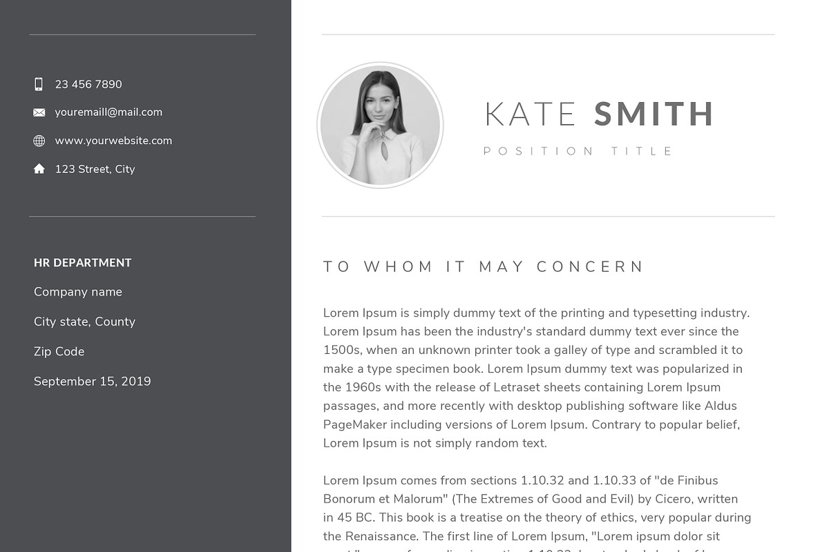 Resume Template / CV (One Page), a Resume Template by TheResumeCoach (Photo 7 of 8)
