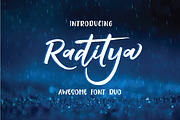 Raditya Font Duo, a Handwritten Font by Olexstudio (Thumbnail 1 of 8)