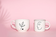 Minimalistic ceramic mugs, a Photo by Ami_Art (Thumbnail 1 of 2)