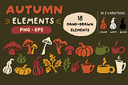Autumn Patterns, Elements & Frames, a Pattern Graphic by Le.nart (Thumbnail 2 of 9)