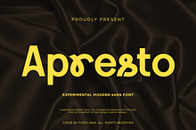 Apresto – Experimental Modern Font