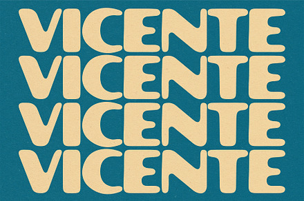 Vicente Typeface, a Sans Serif Font by Bone Idle Goods