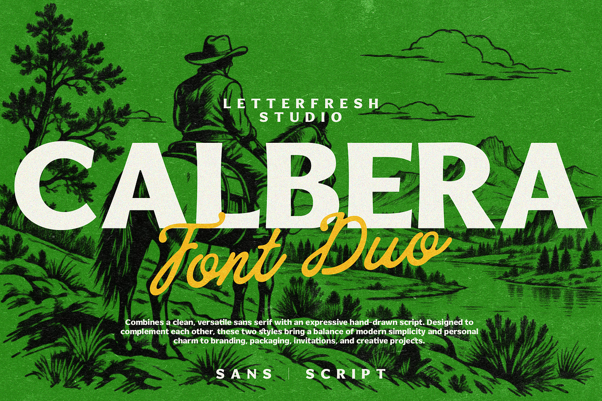 Calbera - Font Duo, a Script Font by Letter Fresh (Photo 13 of 13)