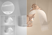 8 Mockups Textured Satin Ribbons, a Packaging Mockup by bazarova (Thumbnail 2 of 12)