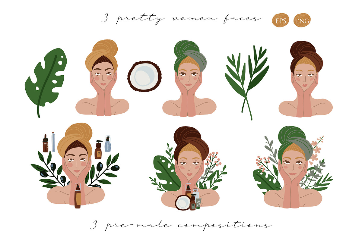 Organic cosmetics - big collection, an Illustration by Lana Sham (Photo 8 of 15)