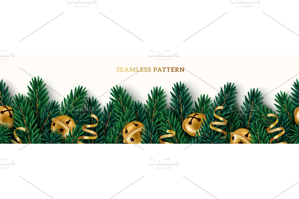 Christmas pine tree jingle bell, an Object Illustration by kotoffei