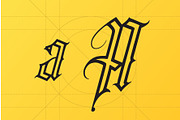 Sclupture Gothica Letter, a Blackletter Font by cromatixclassroom (Thumbnail 2 of 7)